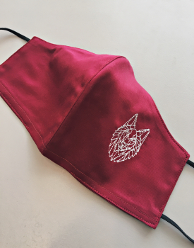 Face mask "Wolf" red